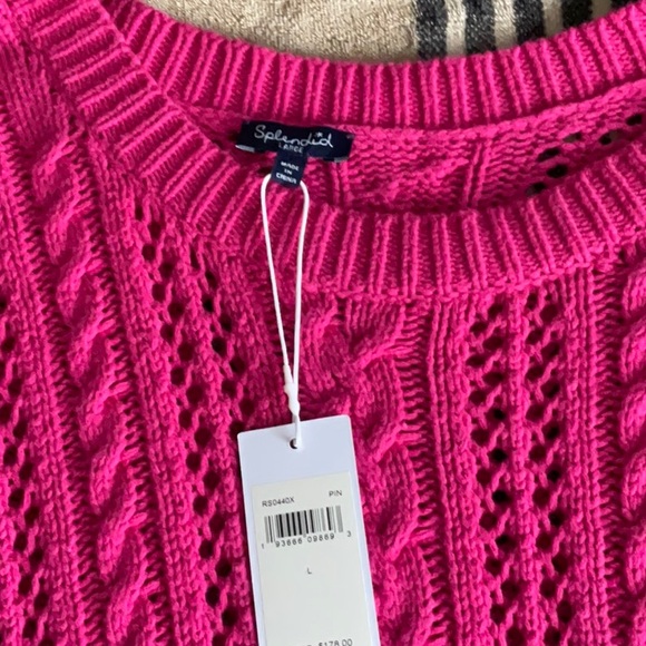 Splendid hot pink sweater brand new - Picture 9 of 11